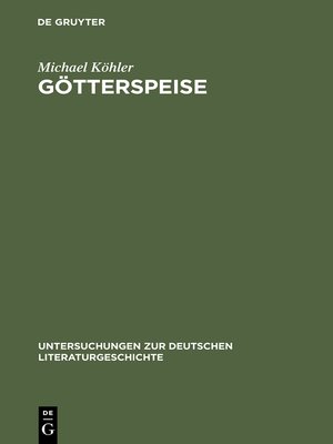 cover image of Götterspeise